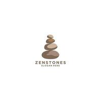 AI generated zen rock vintage logo vector icon illustration