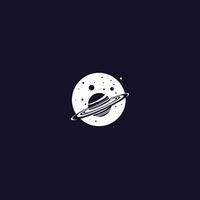 AI generated Galaxy Logo with creative modern concept logo.Planet orbits in round icon concept from space exploration, astrology. Vector. vector