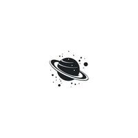 ai generado galaxia logo con creativo moderno concepto logo.planeta órbitas en redondo icono concepto desde espacio exploración, astrología. vector. vector