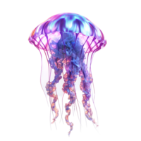 AI generated jellyfish on transparent background png