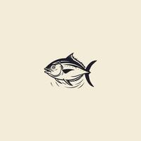 AI generated yellow fin tuna logo Modern fresh Tuna Fish Vector for food market and restaurant