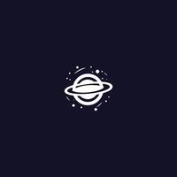 AI generated Galaxy Logo with creative modern concept logo.Planet orbits in round icon concept from space exploration, astrology. Vector. vector