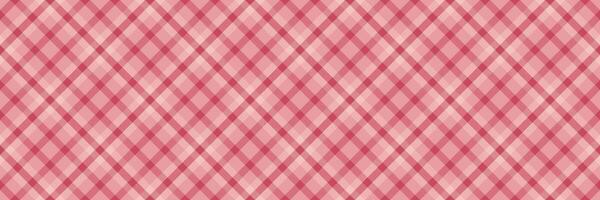 Carpet plaid pattern seamless, regular textile texture background. Hippie fabric tartan check vector in red and light colors.