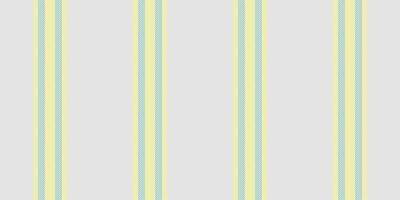 Customizable background seamless texture, skirt vertical textile stripe. Room lines pattern vector fabric in sterling silver and yellow colors.