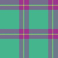 Part seamless texture fabric, diverse pattern plaid check. Japanese vector textile background tartan in mint and magenta colors.