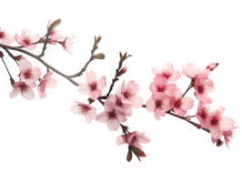 ai genererad sakura gren på transparent bakgrund png