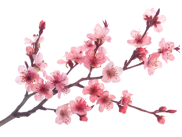 ai genererad sakura gren på transparent bakgrund png