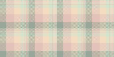 Rustic plaid seamless fabric, custom textile tartan check. December background texture pattern vector in light and pastel colors.
