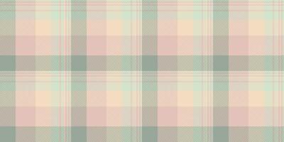 Rustic plaid seamless fabric, custom textile tartan check. December background texture pattern vector in light and pastel colors.