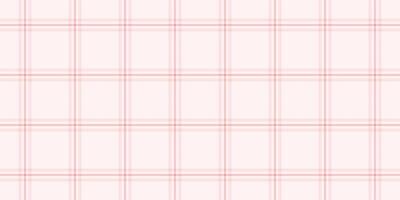 Art tartan textile plaid, household seamless check background. Festival texture fabric pattern vector in sea shell and misty rose colors.