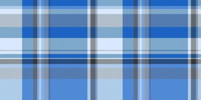 Loft plaid vector tartan, outfit background fabric seamless. Garment textile check pattern texture in blue and light colors.