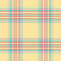 Fabric texture pattern of check plaid background with a vector seamless textile tartan.