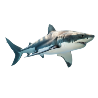 AI generated shark on transparent background png