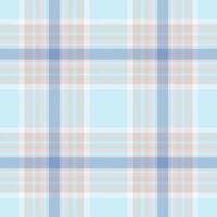 Plaid seamless pattern. Check fabric texture. Vector textile print.