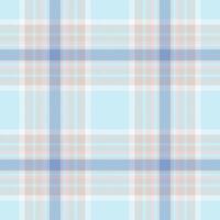 Plaid seamless pattern. Check fabric texture. Vector textile print.