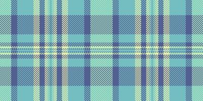 Custom tartan plaid fabric, hat vector textile pattern. Difficult check seamless background texture in cyan and blue colors.