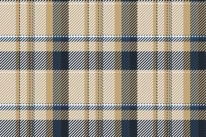 Menswear pattern seamless plaid, graphical tartan fabric textile. Summer vector texture background check in amber and white colors.
