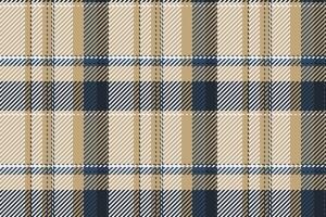 Menswear pattern seamless plaid, graphical tartan fabric textile. Summer vector texture background check in amber and white colors.