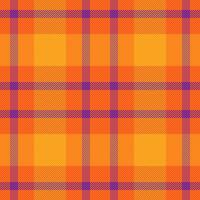 Textile plaid check of fabric texture tartan with a seamless background vector pattern.