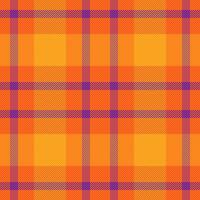 Textile plaid check of fabric texture tartan with a seamless background vector pattern.