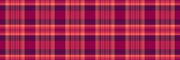Identity plaid pattern texture, faded seamless tartan check. Bandana textile vector background fabric in red and pink colors.