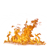 ai generiert Flamme auf transparent Hintergrund png