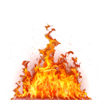 AI generated Flame on transparent background png