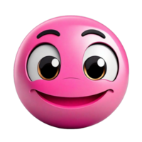 AI generated 3D renders colorful smiling emoji character cartoon style PNG Isolated on transparent background AI Generative