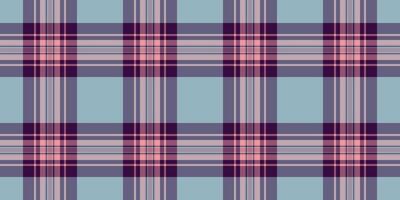 Layer plaid seamless pattern, baby fabric textile vector. Folk check texture tartan background in pastel and pink colors. vector