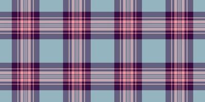 Layer plaid seamless pattern, baby fabric textile vector. Folk check texture tartan background in pastel and pink colors. vector