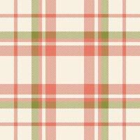 Plaid check pattern. Seamless fabric texture. Tartan textile print. vector