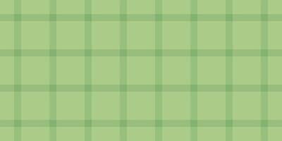 Blank texture pattern fabric, designer seamless plaid textile. Short background vector check tartan in green color.