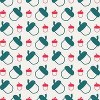 Acorn impressive trendy multicolor repeating pattern vector illustration background