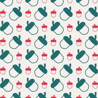 Acorn impressive trendy multicolor repeating pattern vector illustration background