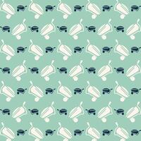 Wheelbarrow exquisite trendy multicolor repeating pattern vector illustration background