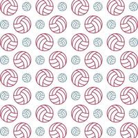 Volleyball Line powerful trendy multicolor repeating pattern vector illustration design
