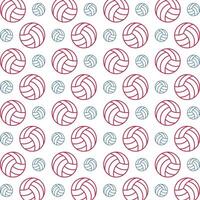 Volleyball Line powerful trendy multicolor repeating pattern vector illustration design