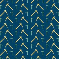 Pickaxe handsome trendy multicolor repeating pattern vector illustration design