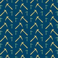 Pickaxe handsome trendy multicolor repeating pattern vector illustration design