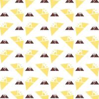 Mountain charming trendy colored repeating pattern vector illustration cool design