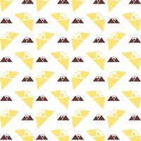 Mountain charming trendy colored repeating pattern vector illustration cool design