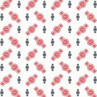 Wristwatch brilliant trendy colored repeating pattern vector illustration cool design