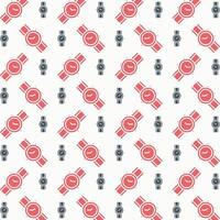 Wristwatch brilliant trendy colored repeating pattern vector illustration cool design