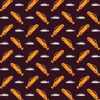 Clockwork car impressive trendy multicolor repeating pattern vector illustration background