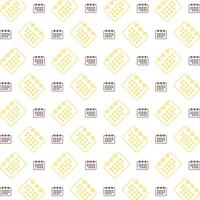 Calendar charming trendy colored repeating pattern vector illustration cool design