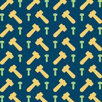 Hammer handsome trendy multicolor repeating pattern vector illustration design