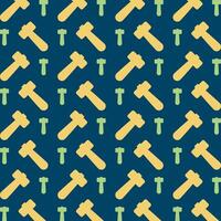 Hammer handsome trendy multicolor repeating pattern vector illustration design