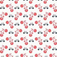 Bicycle brilliant trendy colored repeating pattern vector illustration cool design