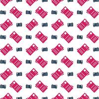 Postcard fabulous trendy multicolor repeating pattern vector illustration design