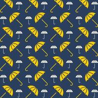 Weather Umbrella incredible trendy colored repeating pattern vector illustration design